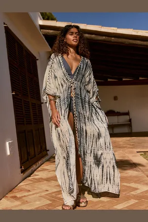 Next Blue Tie Dye Overhead Kaftan small