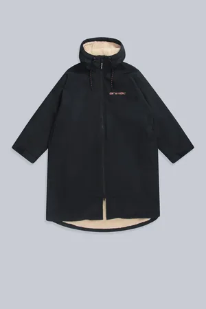Animale Charcoal Black Womens Hazey Waterproof Beach Parka S