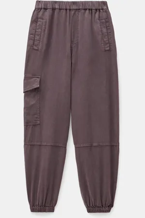 Hush Puppies Brown Ava Washed Cargo Joggers AU 10 S