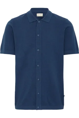 Blend Knitted Short Sleeve 100% Cotton Shirt medium