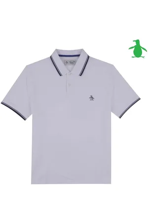 Original Penguin Textured Short Sleeve 100% Polo Shirt L