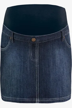 JoJo Maman Bébé Maternity Denim Mini Skirt AU 6