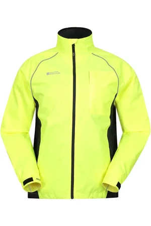 Mountain Warehouse Yellow Mens Adrenaline Waterproof Iso-Viz Jacket L