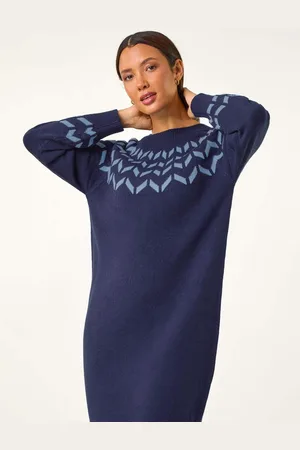 Roman Chevron Print Jumper Dress AU 20
