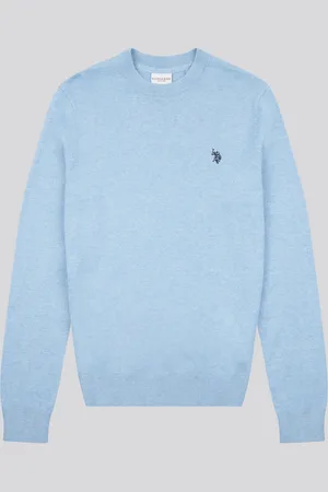 U.S. Polo Assn. U. S. Polo Assn. Blue Mens Cotton Crew Neck Jumper XXL