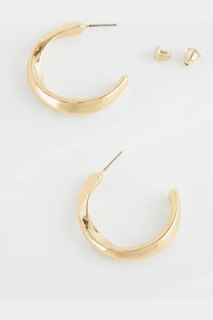 Next Gold Tone Twist Hoop Earrings One