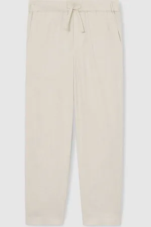 Reiss Stone Andros Linen-Blend Drawstring Trousers 158164cm