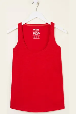 Fat Face FatFace Kirsty Bright Red Vest AU 22