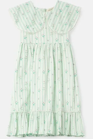 Angel & Rocket Ellery Stripe Collar Ditsy Floral 100% Cotton Dress 7 Years (122cm)