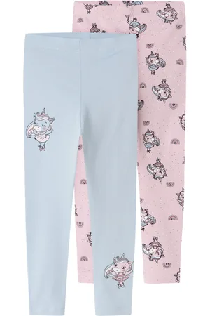 NAME IT Blue Unicorn Print Leggings 2 Pack 2