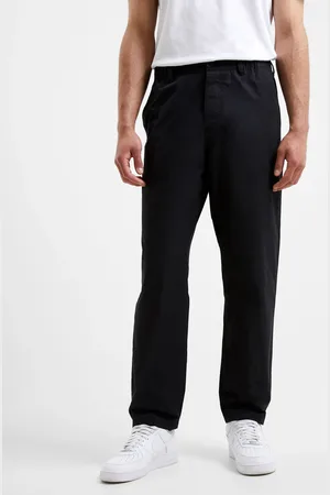French Connection Black Military 100% Cotton Tapered Chino Trousers 32