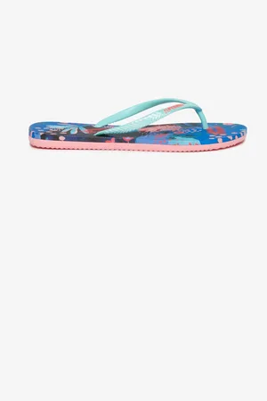 Superdry Blue Printed Flip Flops AU 9.5 (EU 40)