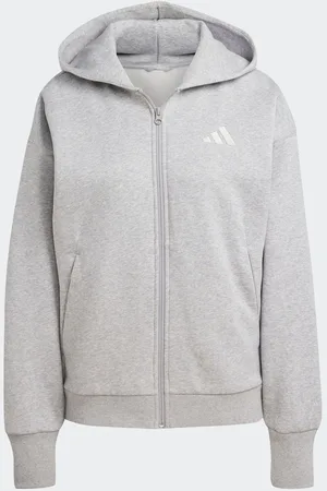 adidas Grey All SZN Full Zip Hoodie AU 4