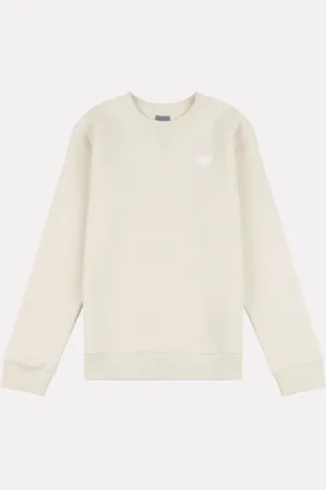 New Balance White Boys Small Logo Sweatshirt 10