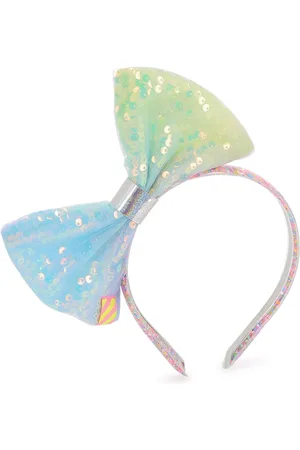Billieblush Multicolour Sequin Bow Logo 100% Cotton Headband One