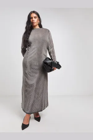 Simply Be Diamonte Mesh Midaxi Dress AU 12
