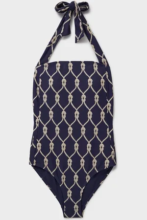 J.Crew Blue Halter Neck Swimsuit AU 10