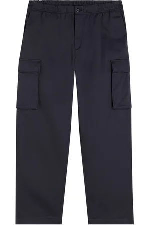 Calvin Klein Blue Pull On Straight Cargo Trousers S