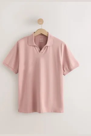 Next Short Sleeve Cuban Collar Pique Polo Shirt large