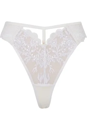 Ann Summers White The Icon Sequin Thong AU 18