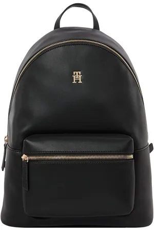 Tommy Hilfiger Black Logotape Backpack One
