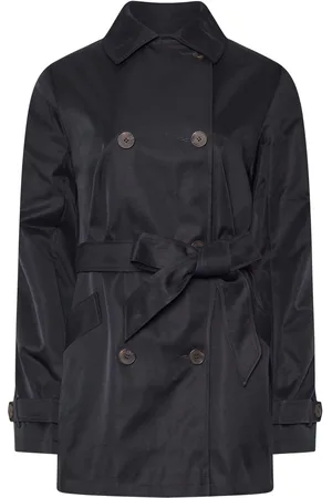 Long Tall Sally Blue Trench Coat AU 18 Tall