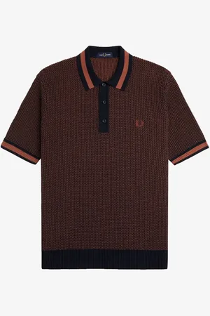 Fred Perry Textured Knitted Shirt XL