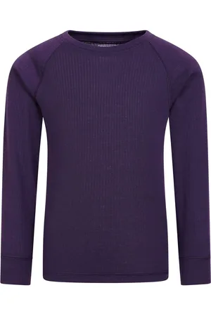 Mountain Warehouse Purple Talus Kids Round Neck Thermal Top 5