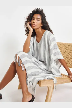 Simply Be White Beach To Beach Kaftan UK 8