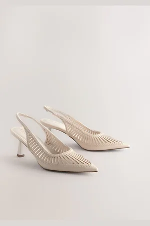Next Forever Comfort Point Toe Cut Out Detail Low Slingback Heels AU 11 (EU 43)