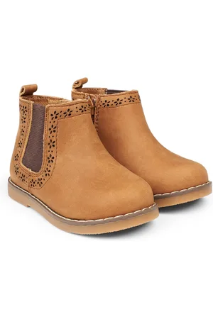 JoJo Maman Bébé Brown Pretty Leather Chelsea Boots AU 8 (EU 26)