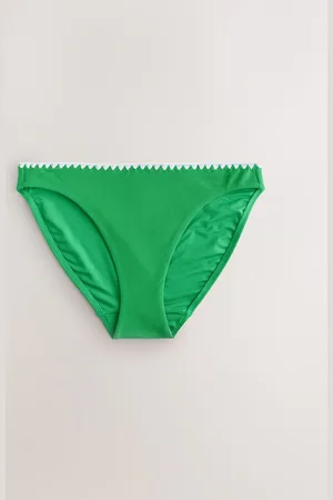 Next Green High Leg Print Bikini Bottoms AU 18