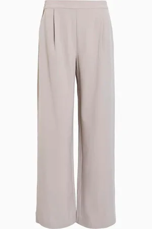 AllSaints AllSaints Brown Aleida Wide Leg Trousers AU 12