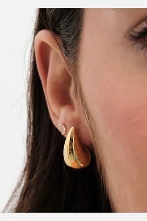 Jon Richard Gold Tone Dome Earrings One