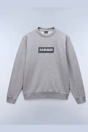 Napapijri Grey Box Logo Crew Neck Sweatshirt XL