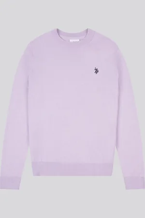 U.S. Polo Assn. U. S. Polo Assn. Purple Mens Cotton Crew Neck Jumper M
