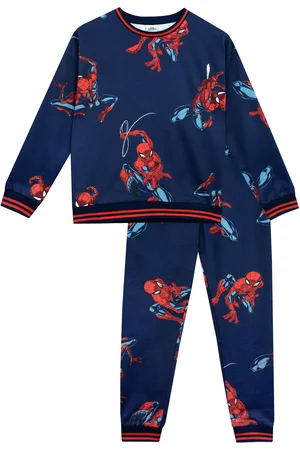Character Blue Spiderman 100% Cotton Sweatshirt & Joggers Set 6
