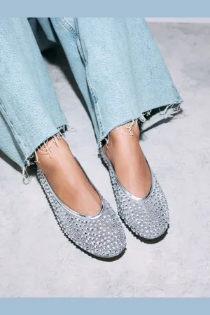 Next Forever Comfort Round Toe Mesh Jewel Ballerinas Shoes AU 8 (EU 39)