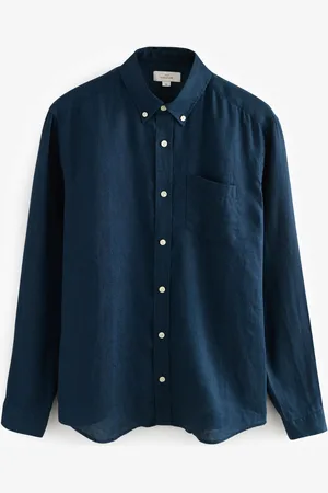 Next Signature 100% Linen Long Sleeve Shirt 3XL