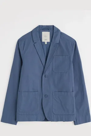 Seasalt Cornwall Blue Mens Towen 100% Cotton Blazer L