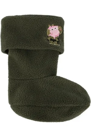 Totes Green Childrens Peppa Pig Welly Liner Socks AU 5.5 (EU 23.5)