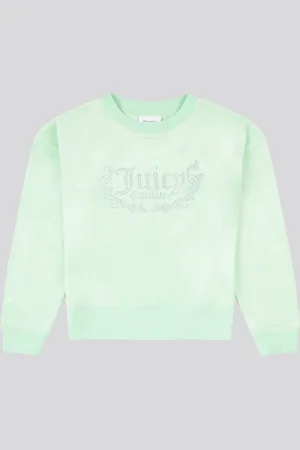 Juicy Couture Green Girls Crew Neck Sweatshirt 9