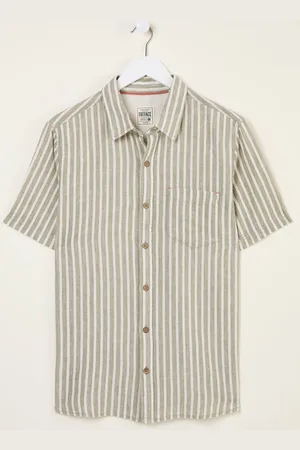 Fat Face FatFace Short Sleeve Bray Stripe Shirt medium