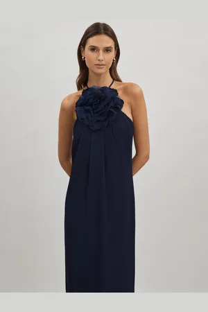 Halston Heritage Rosette Maxi Dress AU 6