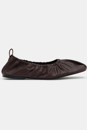 Hush Puppies Ruby Ruched Leather Ballet Flats AU 7 (EU 38)