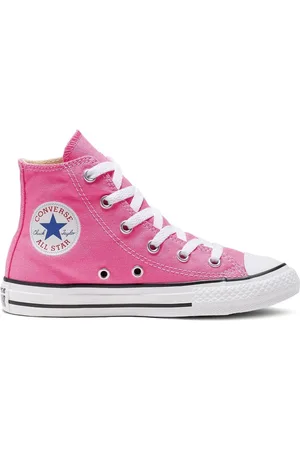 Converse Pink Chuck Taylor High Top Junior Trainers AU 12