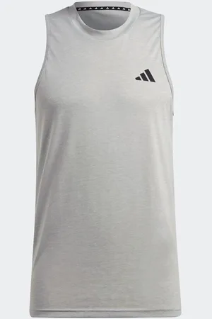 adidas Light Grey Train Essentials Feelready Training Vest small