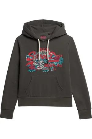 Superdry Vintage Black Tokyo vl Graphic Hoodie AU 12