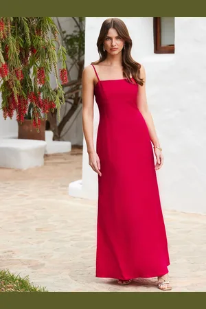 Sosandar Linen Blend Maxi Dress AU 18