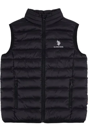 U.S. Polo Assn. U. S. Polo Assn. Black Bound Quilted Boys Gilet 10